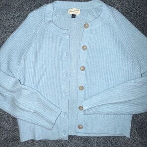 Universal Thread Light Blue Knit Button-Front Cardigan